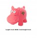Super Dog Dog Toy Latex Squeaky Hippo