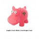 Super Dog Dog Toy Latex Squeaky Hippo