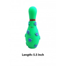 Super Dog Dog Toys Paw Printed Squeaky Rubber Bottle