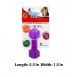 Super Dog Spiky Transparent Rubber Dumbbell