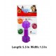 Super Dog Spiky Transparent Rubber Dumbbell