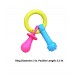 Super Dog Dog Toys Rubber Teething Pacifier With Bell C003