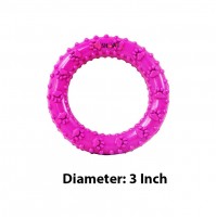 Super Dog Toys Paw Printed Rubber Ring Small