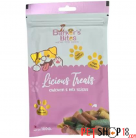 Barkers Bites Dog Treats Licious Chicken And Mix Stick 100 Gm