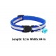 Dogista Adjustable Glossy Reflective Pet Collar With Bell