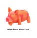 Scoobee Dog Toy Latex Real Sounding Pig