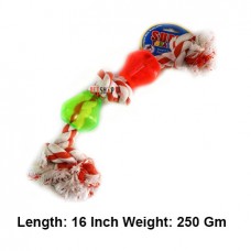 Super Dog Toys Three Knotted Rope With Two Treat Pods