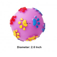 Super Dog Dog Toy Paw Printed Rubber Ball Small