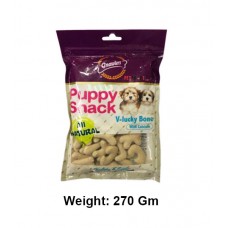 Gnawlers Dog Treats Puppy Snack V Lucky Bone With Milk Flavor 270gm