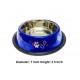 Super Dog Colorful Steel Dog Feeding Bowl Size 02 Super Dog Colorful Steel Dog Feeding Bowl Size 02