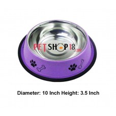 Super Dog Colorful Steel Dog Feeding Bowl Size 05 Super Dog Colorful Steel Dog Feeding Bowl Size 05