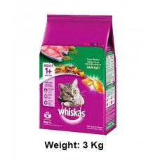 Whiskas Cat Food Salmon Pockets Tuna Flavour 3kg