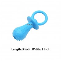 Super Dog Dog Toy Rubber Pacifier With Bell