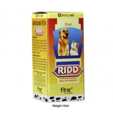 Ridd Mange And Ectoparasites Solution For Dogs And Cats 15 Ml