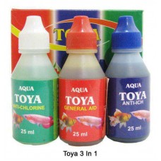 Toya Fishes Med and Supplements 3 In 1 Pack