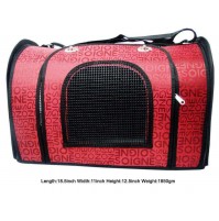 Printed Carry Bag Red For Pet